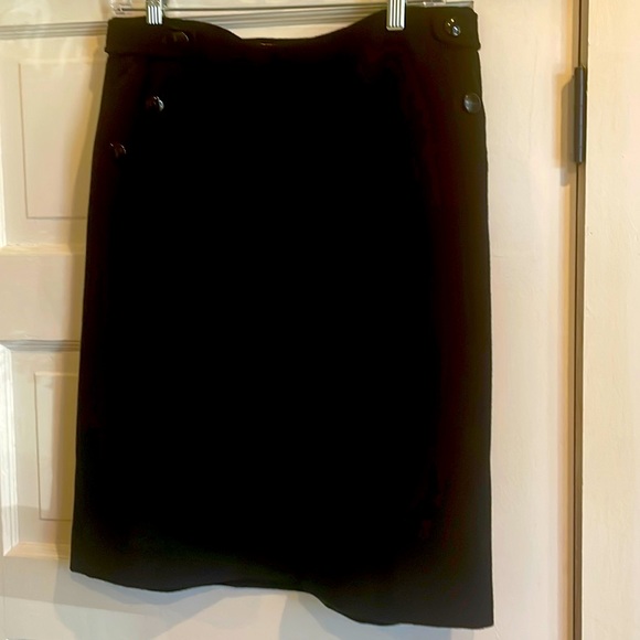 J.Crew felted wool cashmere skirt 8 black - Picture 1 of 3